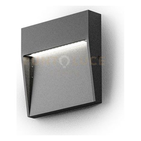 GES980- SEGNAPASSI GRIGIO ANTRACITE A LED 4000K 147LM 3W IP65 10,5CM