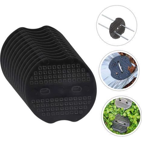 Lot de 40 piquets de jardin, entretoises, piquets de jardin, tente, plantes, tente, support, piquets d'herbe, bâche, tissu paysager, rondelles, clôture, gazon artificiel, tapis, abri de jardin, pelous (1/5)