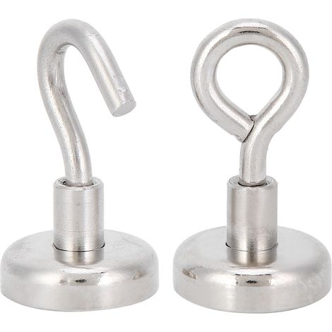 crochets magnétiques, aimant de pêche, support de cuisine, matériel de fixation, revêtement 3 couches N35 (1/5)