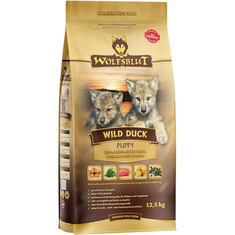 Wolfsblut Wild Duck Puppy Trockenfutter - Ente mit Kartoffel 12,5 kg Trockenfutter (1/2)