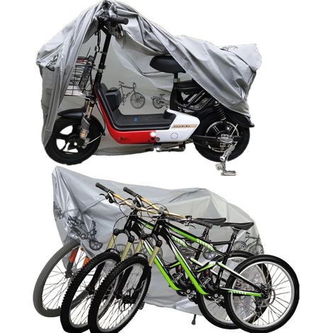 Housse Protection Imperméable vélo Bâche Anti-UV Résistant Poussière Cycle Scooter (1/5)