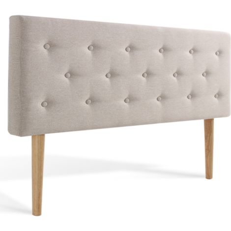 Tête de lit capitonnée Théa 160cm Tissu Beige (1/2)