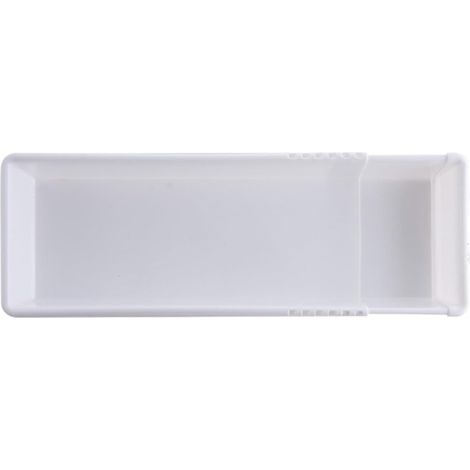 Organisateur de Tiroir Cuisine Blanc en Plastique Design Rétractable et Longueur Réglable, Plateau Rangement pour Coulissant - (1/5)