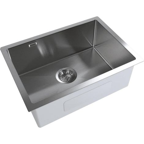 Swiss Aqua Technologies Aurum Fregadero de acero inoxidable, 55x45x21 cm, metal (SATSINK5545BGMU)