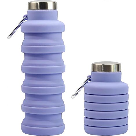 Gourde pliable de marque britannique, en silicone sans BPA, indispensable pour les voyages, la randonnée et le camping. Étanche et pliable, elle est idéale pour la salle de sport et les activités de p (1/5)