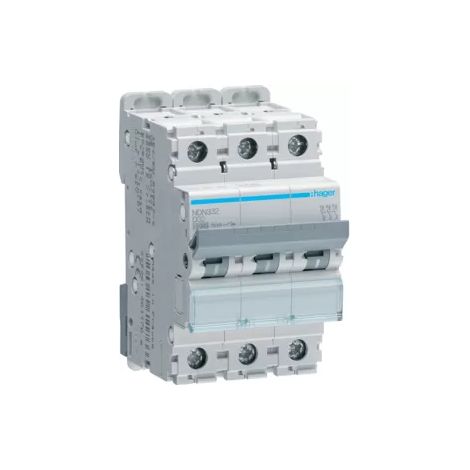 Überstromschutzschalter 3P D 32A 10kA AC NDN332
