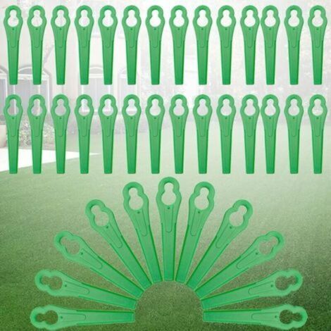 120 pièces Lames de Rechange pour Coupe Bordure,Tondeuse à Gazon en Plastique Lames,Lames de Coupe en Plastique de Remplacement,Lames de Grass Trimmer Brush Cutter,Lames en Plastique de Rechange (1/5)