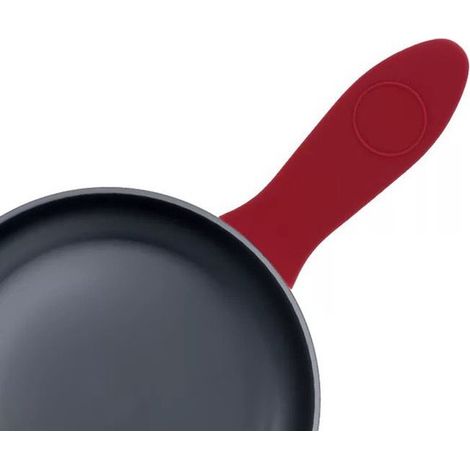 Protezione per manico in silicone, protezione per manico in silicone termoisolante, lavabile in lavastoviglie, riutilizzabile (nero 14,3 x 5 x 2,5 cm) (1/5)