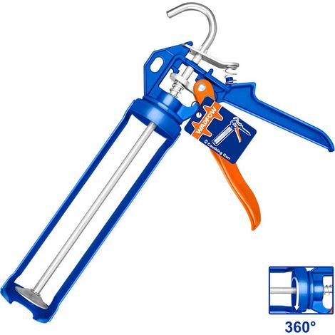Pistolet à silicone anti-goutte WADFOW 230 mm avec fonction rotative