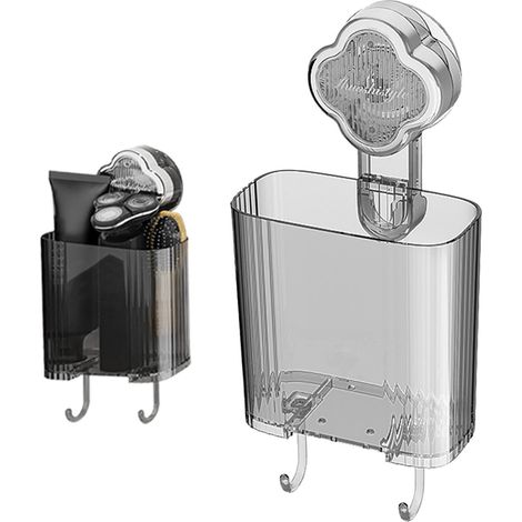 Shower Suction Shelf-Wall Mounted Shower Rack,No Drill Suction Storage Shelf,Shower Storage Bins Rack for Shampoo,Soap, Kitchen & Bathroom Accessories (1/5)