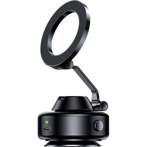 Support de téléphone magnétique sous Vide, Support de téléphone Portable réglable en Alliage d'aluminium sans Glissement, Support de téléphone à Aspiration sous Vide (1/5)