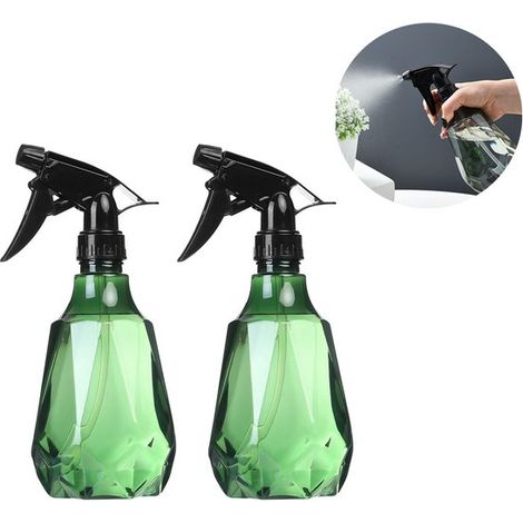 2 Sprühflaschen leere Sprühflaschen 500 ml nachfüllbar Kunststoff Sprühflasche für Blumen, Pflanzen, Haare, Reinigung und Autopflege. (1/5)