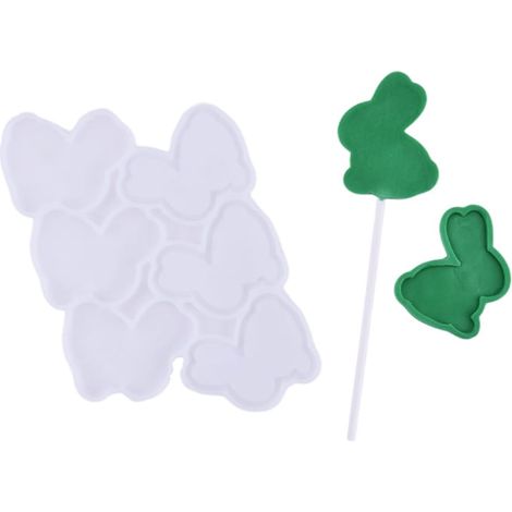 Molde de silicona para conejitos de isomalt (1/3)