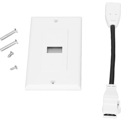 2-teilige 4K-HDMI-Wanddose mit Kabel, einfache Installation für Heimkino- und Audio-Video-Systeme