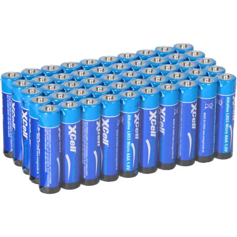 50x XCell AAA Micro Super Alkaline 1,5V Batterie (1/5)