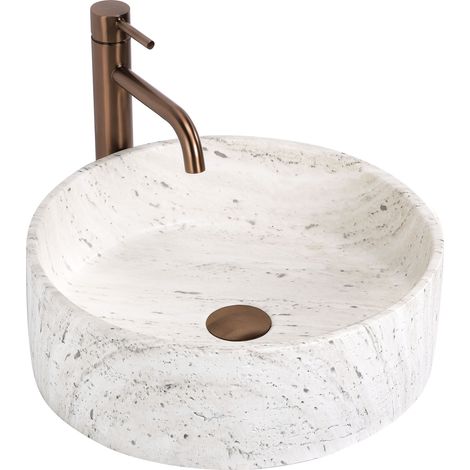 Lavabo Sobre Encimera Rea Destiny White