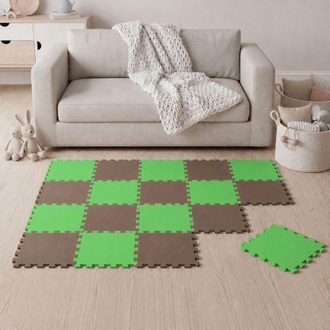 18 Piezas Alfombra Puzzle para Bebés y Niños - 30x30 Suelo Goma EVA Tapete Juego (1/5)