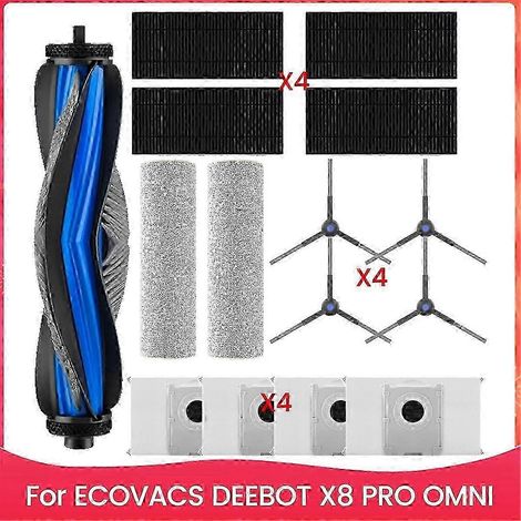 Ersatzteile für den ECOVACS DEEBOT X8 PRO OMNI Saugroboter – Hauptseitenbürste und HEPA-Filter (1/5)