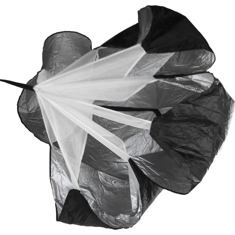 Parachute d'entraînement à résistance, parapluie de puissance, haltères, course à pied, exercice de force, noir (1/5)