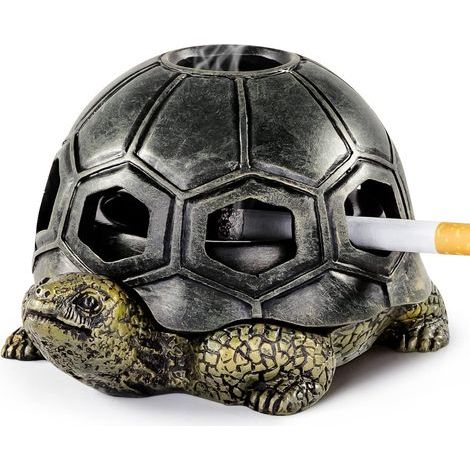 Cendrier créatif en forme de tortue, idée de bricolage, décoration, cendrier tortue (1/5)