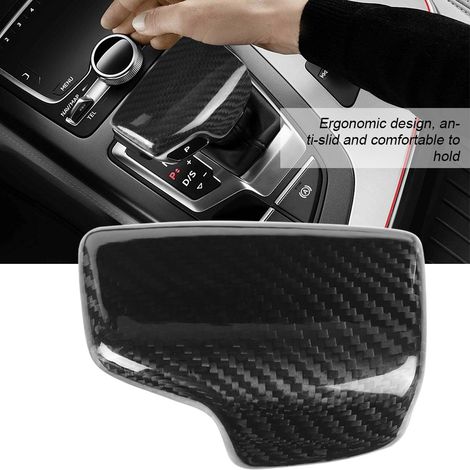 Coque habillage pommeau levier de vitesses auto fibre carbone pour Audi A4 S4 RS4 B9 A5 S5 RS5 Q5 Q7 (1/5)