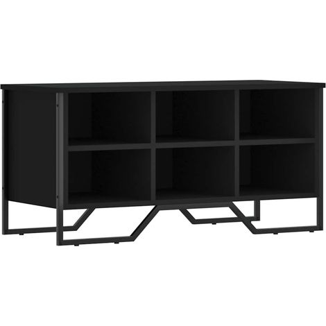 Maison Exclusive - Scarpiera Nera 90x38x45,5 cm in Truciolato
