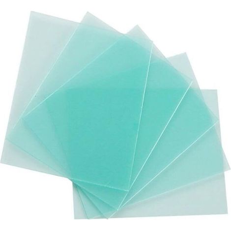 XEPHO Lot de 10 Verres de Casque de Soudure, 115 x 90 mm, en Plastique résistant aux Hautes températures, Verre de Rechange pour soudage de la Feuille de Protection extérieure ou intérieure de la Hous