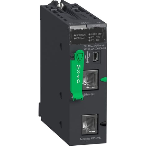 Processeur M340 1024 E/S TOR 256 E/S ANA 1 port Modbus 1 port Ethernet - BMXP342020
