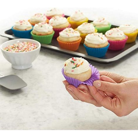 Moules à cupcakes en silicone alimentaire, ustensiles de cuisine (1/4)
