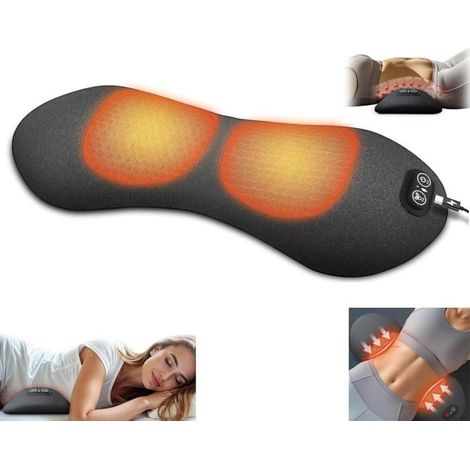 Filiyano – masseur dorsal chauffant – Appareil de massage, masseur dorsal chauffant, oreiller de soutien lombaire 3 en 1, masseur de taille électrique (1/5)