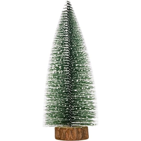 Mini-Weihnachtsbaum aus Zeder mit LED-Lichterkette, ideal für Zuhause oder Büro. (1/5)