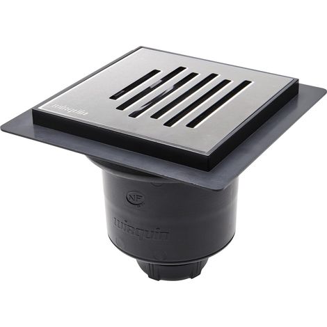 Wirquin 30723963 - Piletta per pavimenti in muratura Venisio, verticale, cromato, grigio e nero (1/5)