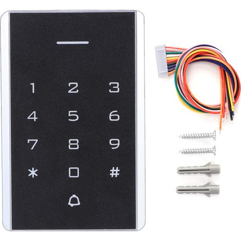 Elektronisches Türschloss mit Tastatur und integrierter Zutrittskontrolle, Netzteil DC 12–24 V