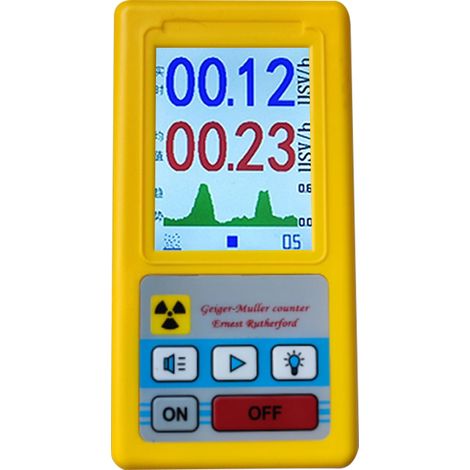 Compteur Geiger portable multifonctionnel, détecteur de rayonnement nucléaire, dosimètre personnel, détecteur de billes, testeur de rayons X bêta-gamma (1/5)