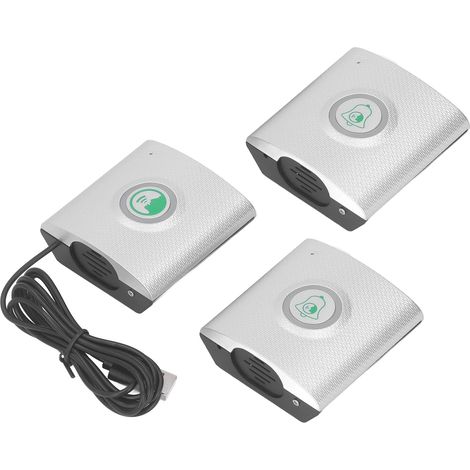 Interphone vocal bidirectionnel longue portée 433 MHz, 2 unités externes et 1 unité interne, pour la sécurité domestique, couleur argent. (1/5)