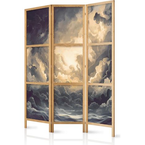 Biombo artgeist 3 paneles madera franela 135x172 cm