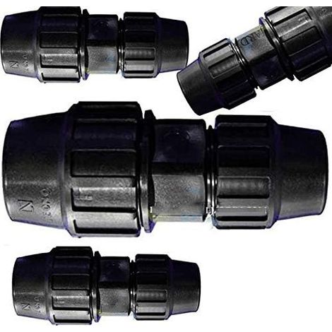 Suinga – Lot de 4 maillons de raccordement réduit 32 x 25 mm – Plastique PE certifié AENOR – Pour plomberie et irrigation - EAU 32 ET