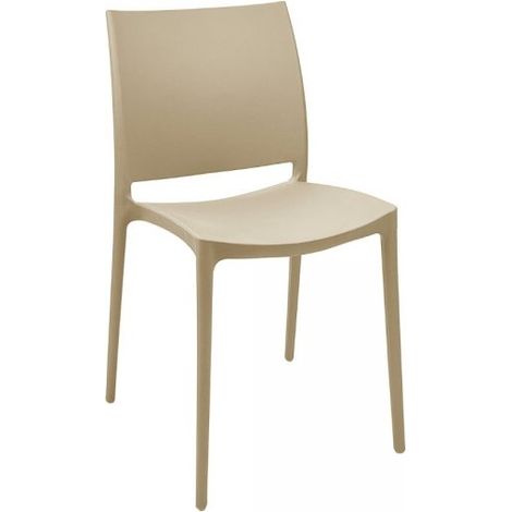 Set 4 Sedia in Polipropilene Sfera Impilabili Cashmere – Linea Moderna e Compatta