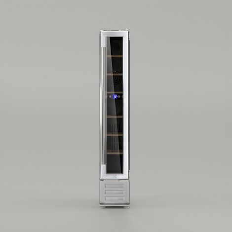 Cave à vin encastrable 7 bouteilles – Capacité 22 L – Réglage de température 5°C à 22°C – Système anti-vibration et éclairage LED – Les Petits Champs (1/4)