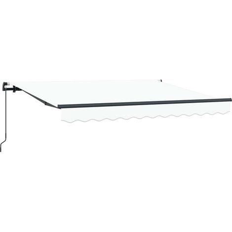 Maison Exclusive - Auvent Rétractable Blanc 250 x 200 cm tissu