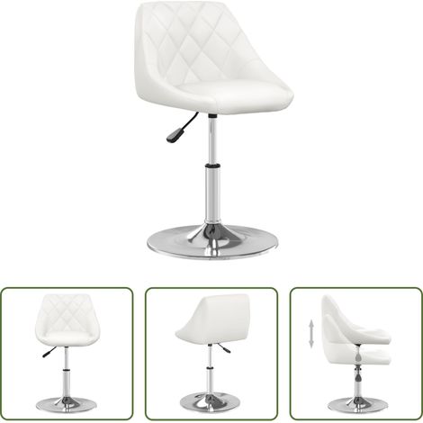 Tabouret pivotant - Tabouret de bar Blanc Similicuir (1/5)