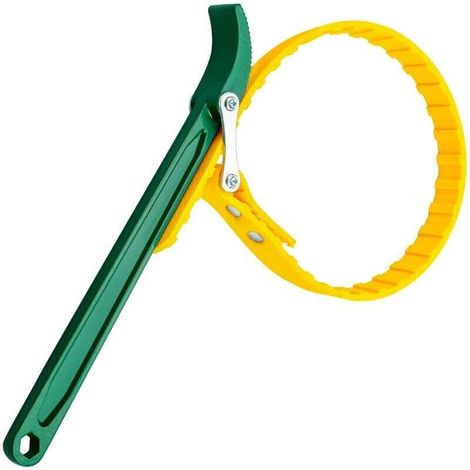 Clé à sangle réglable, clé pour filtre à huile, clé à sangle pour filtre multifonction, outil de retrait de poignée de 30 cm pour mécaniciens et plombiers (1/4)