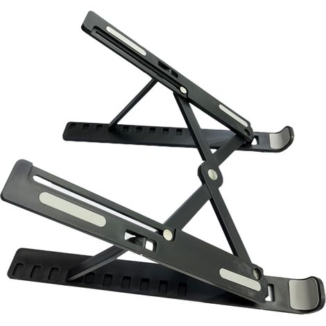 Support Pour Ordinateur Portable - Réglable En Hauteur Et En Inclinaison - Compatible Jusqu'à 17 Pouces - En ABS - Pliable Et Portable - 1 Pièce (1/5)