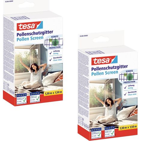 tesa 55286-00500-01 Schermo anti-polline (L x A) 130 cm x 150 cm Antracite 2 pz. (1/3)