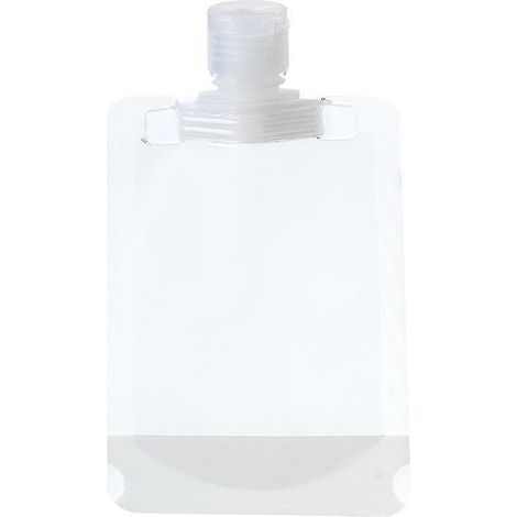 Lot de 10 sachets à bouchon rabattable rechargeables pour produits cosmétiques (shampoing, lotion, liquide), 100 ml (1/4)