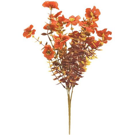 Fleurs et plantes artificielles d'automne pour décoration extérieure - Lot de 12 fleurs d'eucalyptus artificielles - Composition florale d'automne réaliste-AquaForge (1/5)