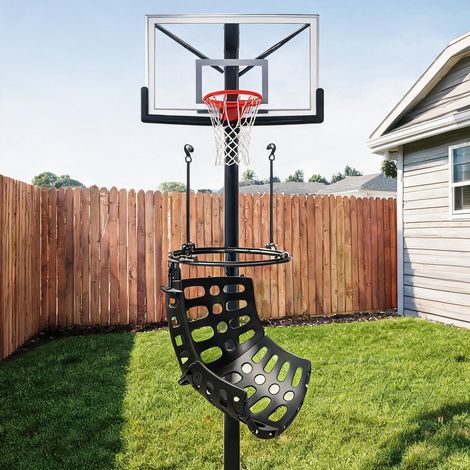 Panier de basket coloris noir en PP 35,6 x 35,6 x 75,5 cm (1/5)