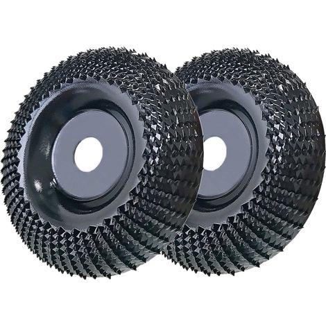 Lot de 2 disques de sculpture sur bois de 10,2 cm pour meuleuses d'angle avec arbre de 1,5 cm (1/5)