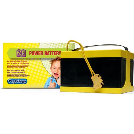 Batterie 24V 12Ah pour véhicules électriques Peg Perego – Compatible OD0502-OD05330-OD0534 – Autonomie prolongée – Charge rapide