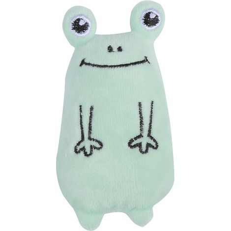 Jouet en peluche à l'herbe à chat pour chat Jouet à mâcher interactif amusant pour chaton Jouet à mâcher pour chat Grenouille (1/2)